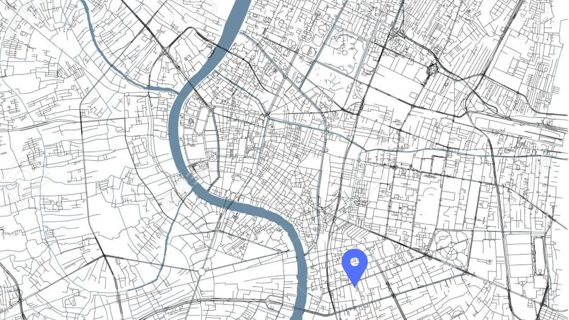 Map of Bangkok, location of Hanuman Investigation's base in Thailand.