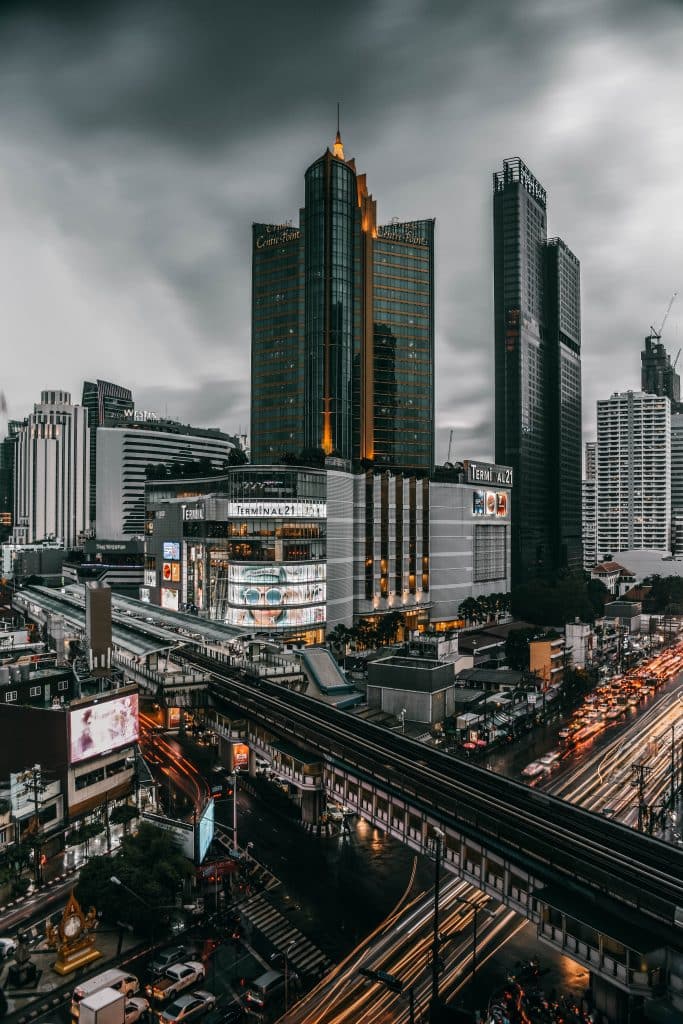 Hanuman Investigation - Bustling Bangkok Avenue